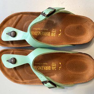 Birkenstock Gizeh Birko-Flor Thong Sandals Emerald
